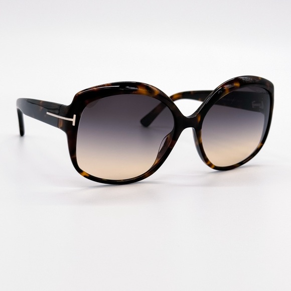 NEW TOM FORD CHIARA-02 TF919 55B WOMEN SUNGLASSES FT0919/S 55B BROWN EYEWEAR - Picture 5 of 10